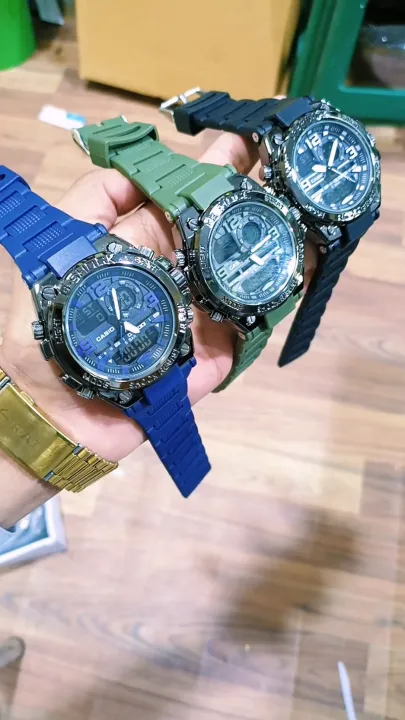 MWC Men Fashion watch male water proof Sports watches Dual/Double Display/Time Analog Digital Led Electronic Quartz Wristwatches Waterproof swimming Miltary Watch