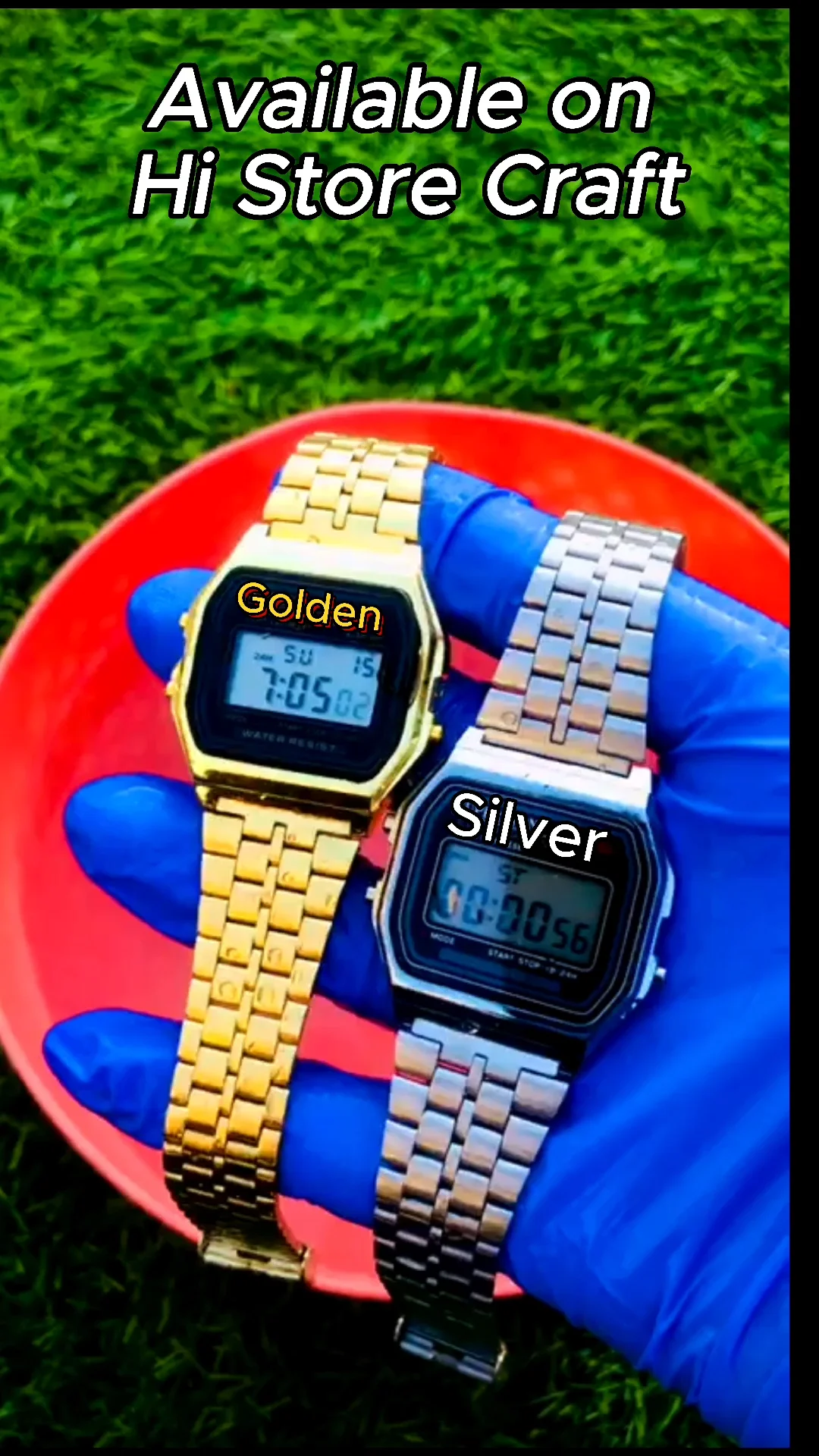 Stainless Steel Strap Men Business Watch Vintage LED Digital Sports Watches Electronic Wrist Band