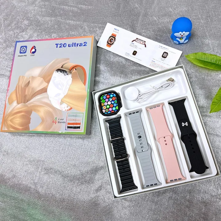 T20 Ultra2 Smartwatch with Bluetooth Calling, Fitness Tracking, Gesture Control, and Wireless Charging for Men and Women