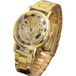 Men'skeleton wrist watch